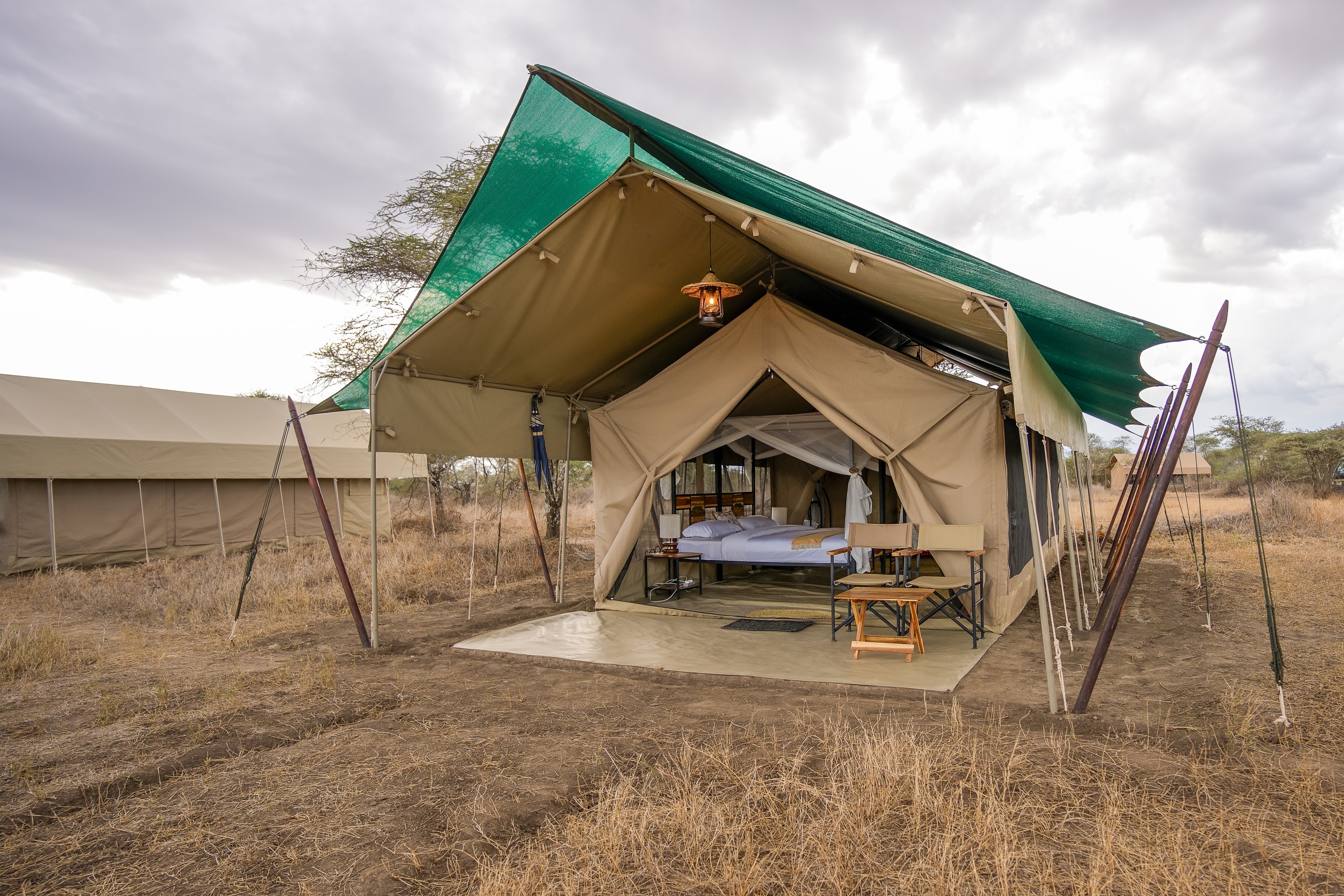 Mara River migration camp exterior
